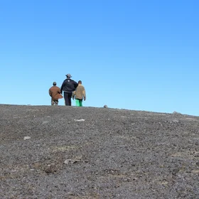 field work for geothermal project at Karthala volcano