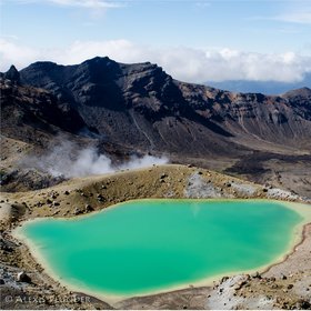 One of the emerald Lakes, Tongariro National park, NZ
