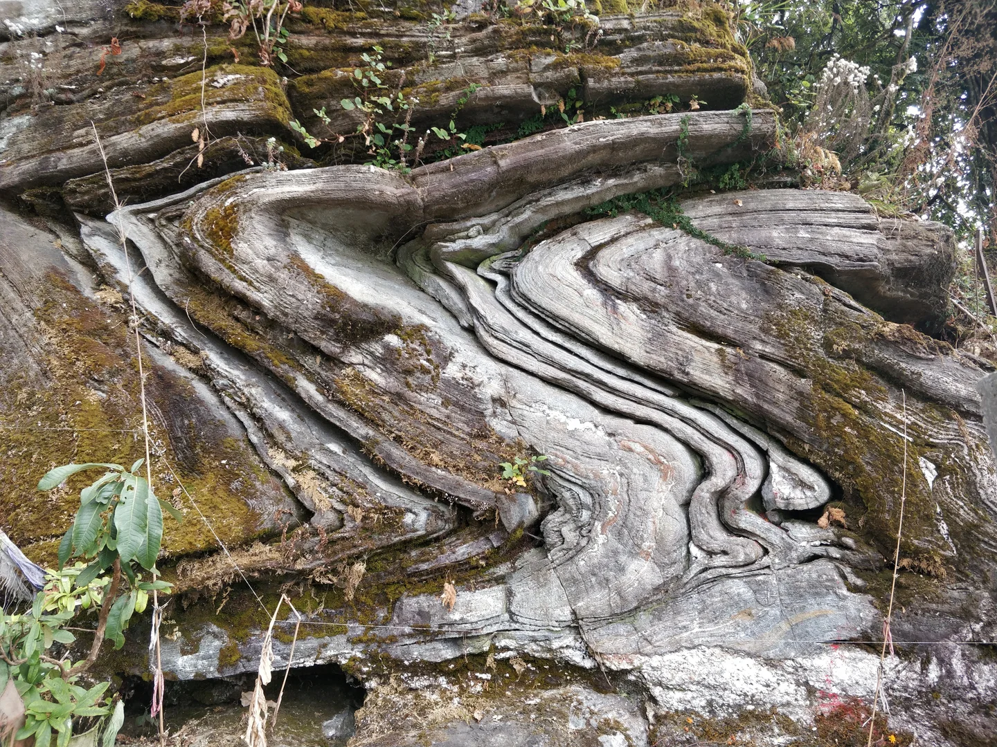 S-Shape Fold in the Nepal Himalaya