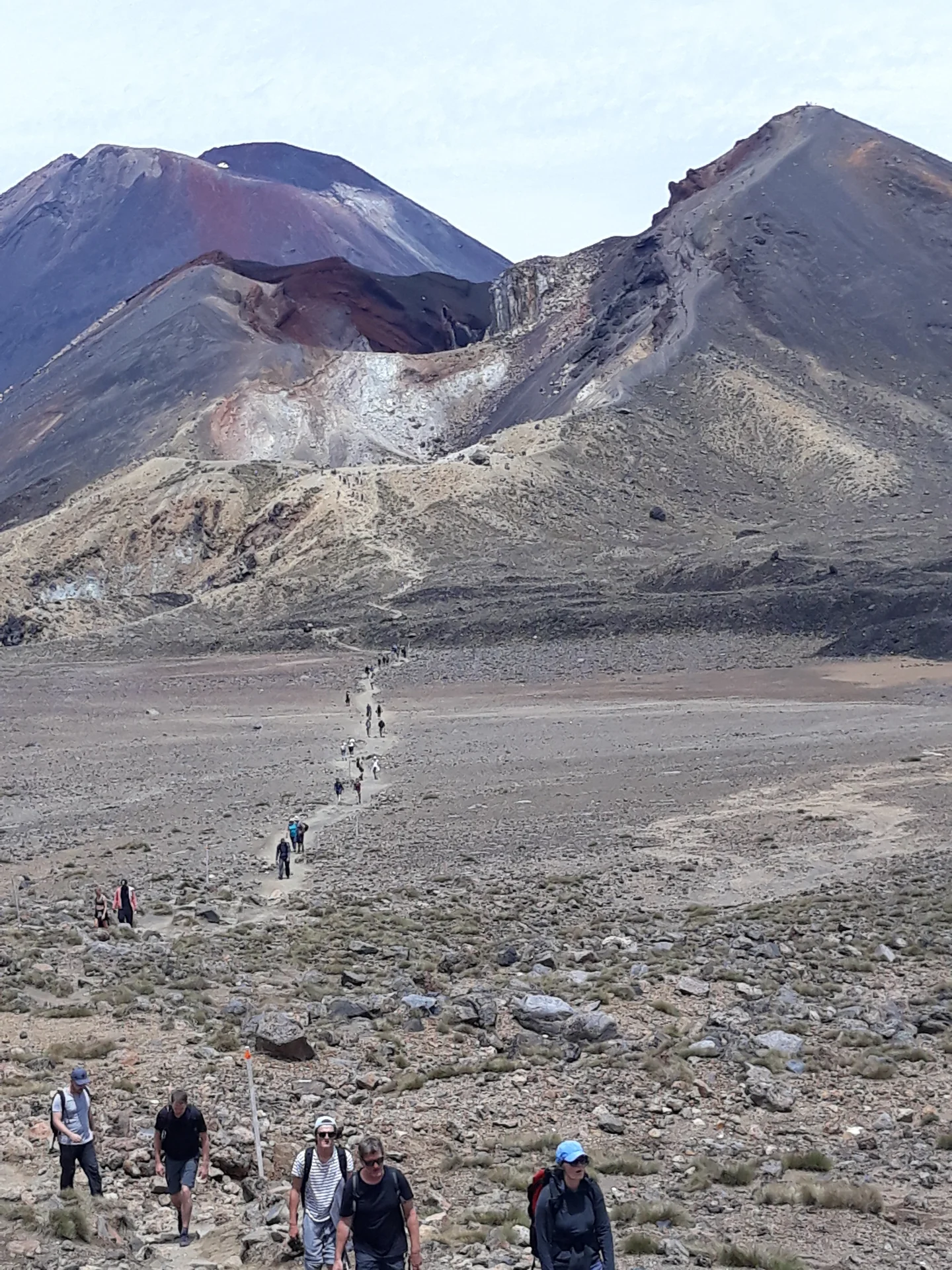 The long way down from the Red Crater