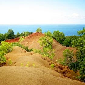 Contrasted island in the Mozambic Canal
