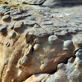 Localised rock-crust (Petra, Jordan)