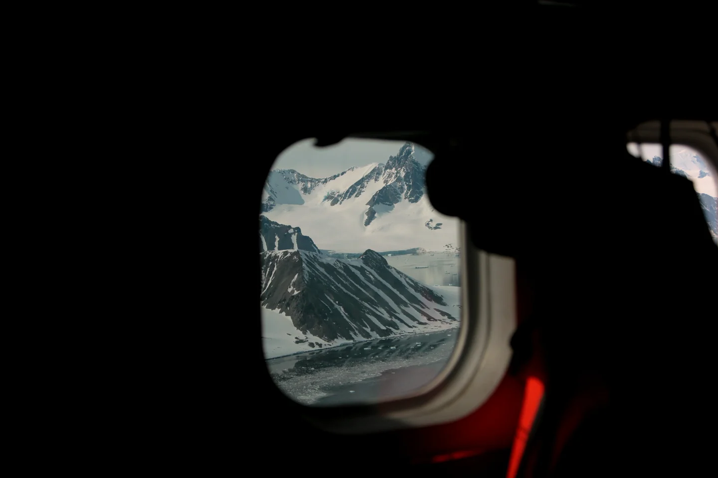 The Arrowsmith Peninsula seen from a Twin Otter window