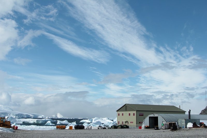 Chaotic sky over Rothera