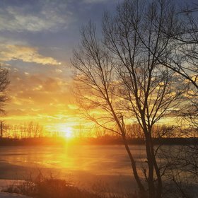 Beautiful of sunset moment in Slovakia.