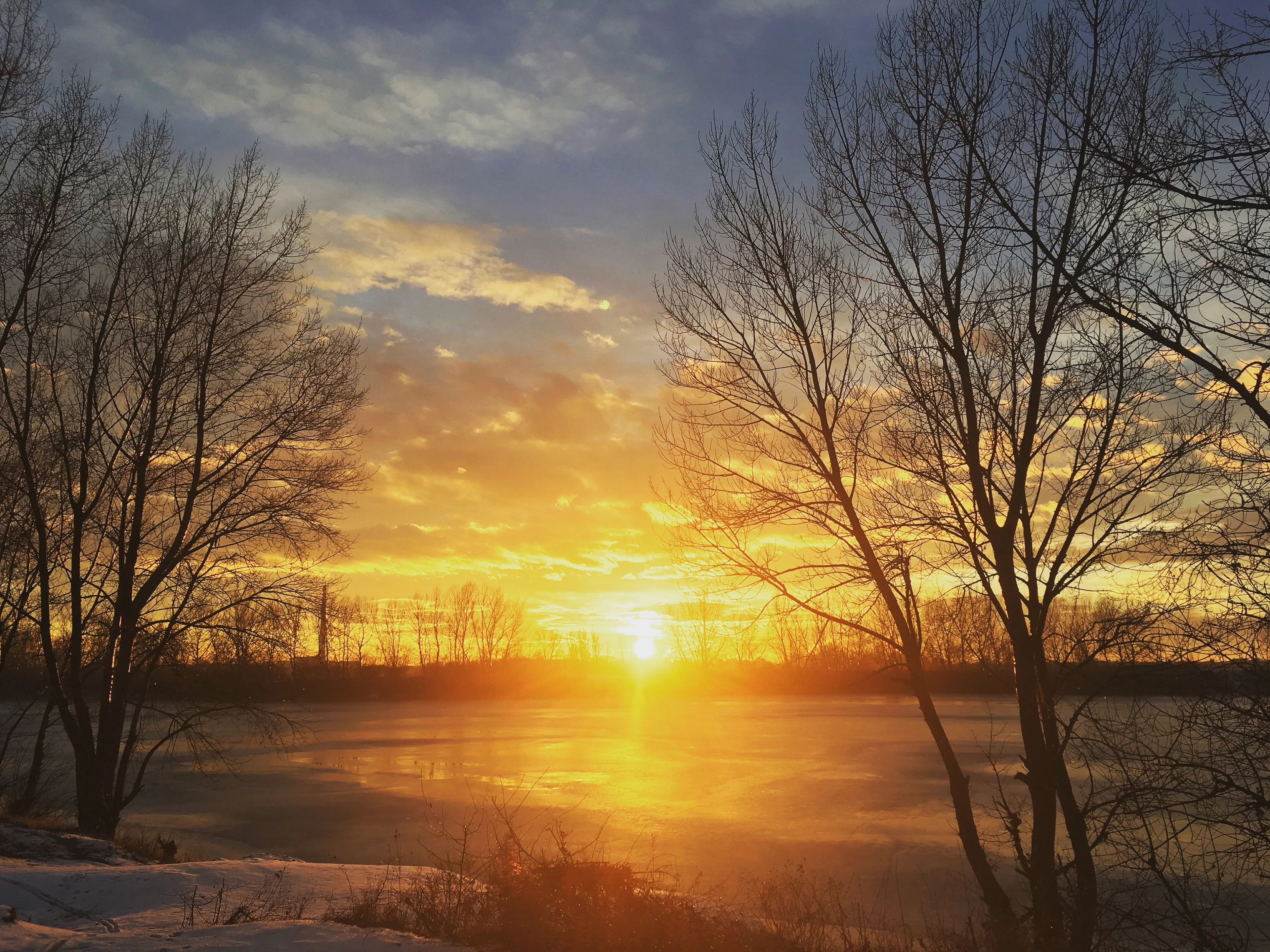 Beautiful of sunset moment in Slovakia.