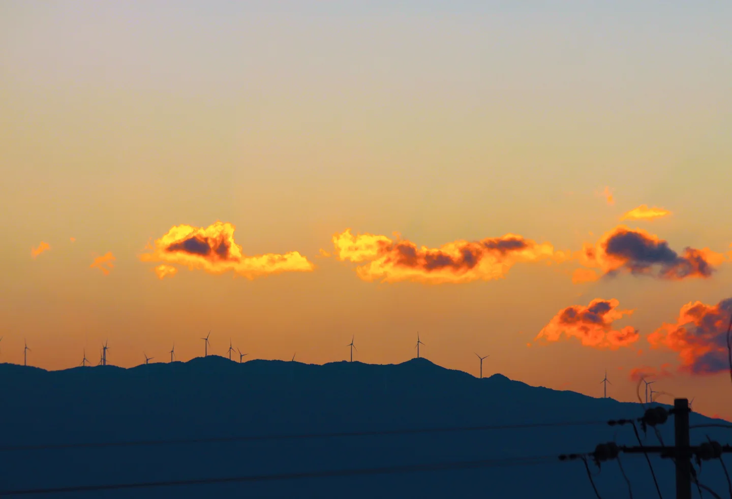 Evening glow in Cang mountain