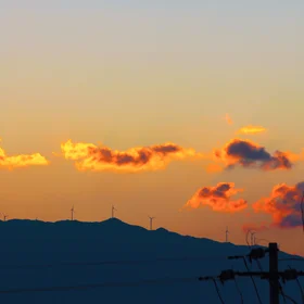 Evening glow in Cang mountain