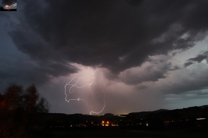 Thunderstorm over the Bavarian Forest