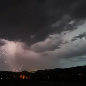 Thunderstorm over the Bavarian Forest