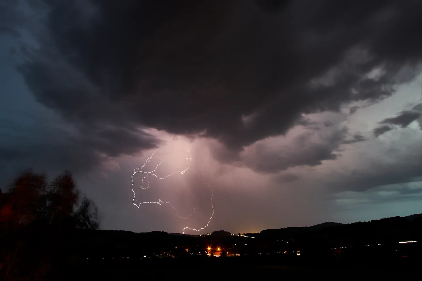 Thunderstorm over the Bavarian Forest
