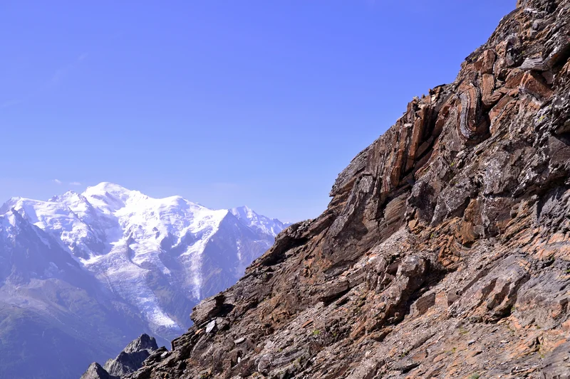 Alps highest peak meets folded sea floor