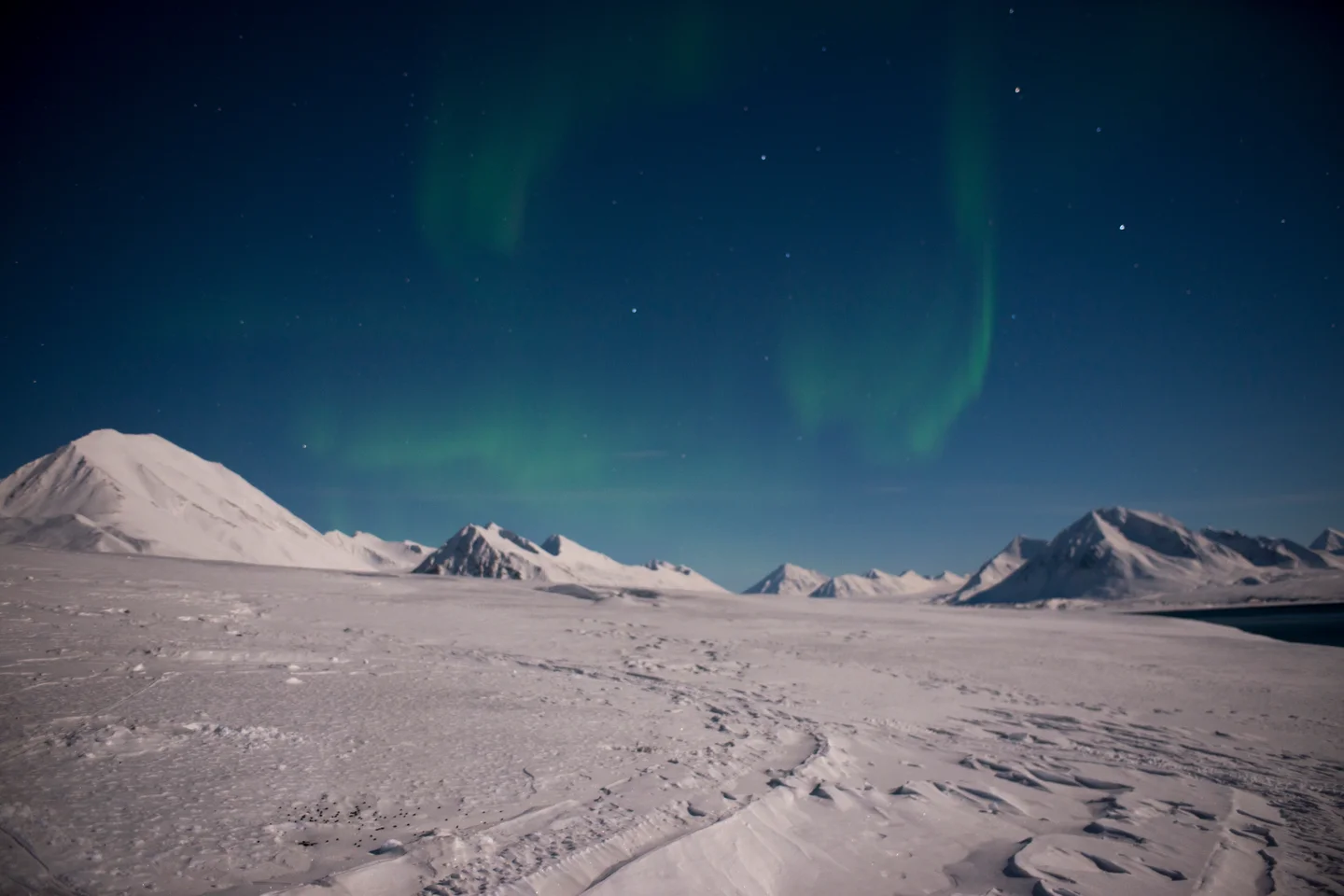 Aurora Borealis in Ny Ålesund, Svalbard