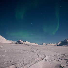 Aurora Borealis in Ny Ålesund, Svalbard