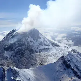 Bezymianny volcano in Kamchatka