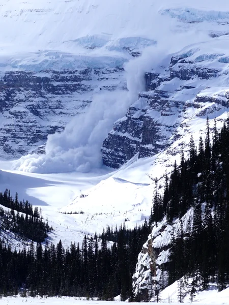 Avalanche at Lake Louise, Canada