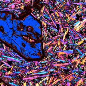 Blue Olivine in an unusual basalt