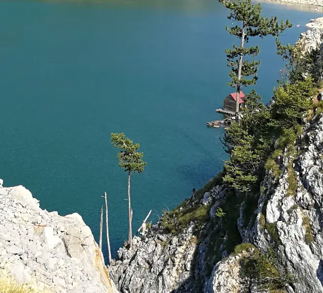 Zaovine lake on mountain Tara