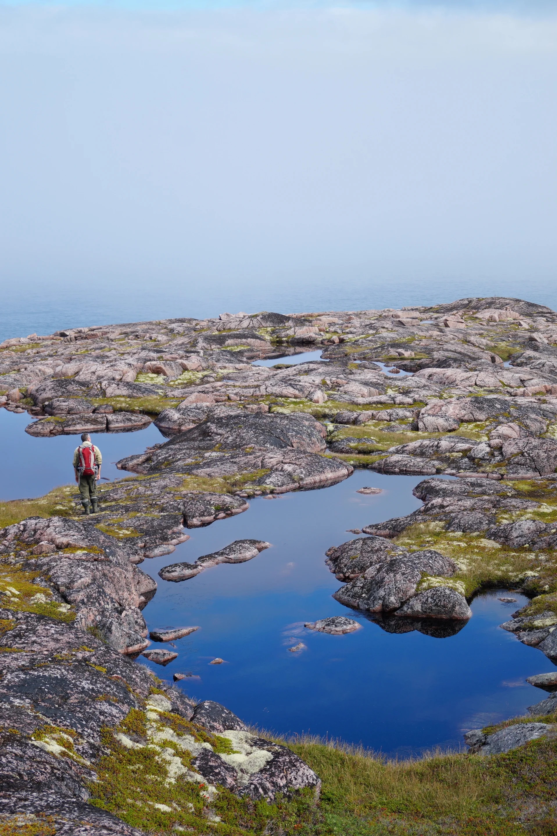 The place where the land merges with the sky