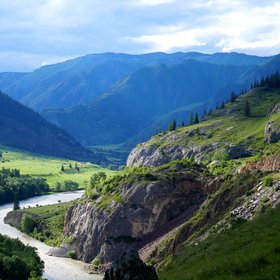 Altai region, river valley
