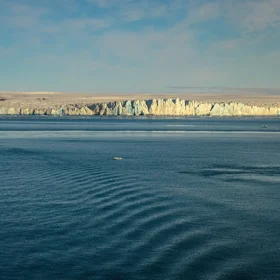 Kara Sea, Novaya Zemlya Archipelago. North island. Rose Glacier. September 2018.