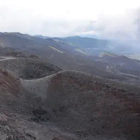 Crater landscape Mt Etna