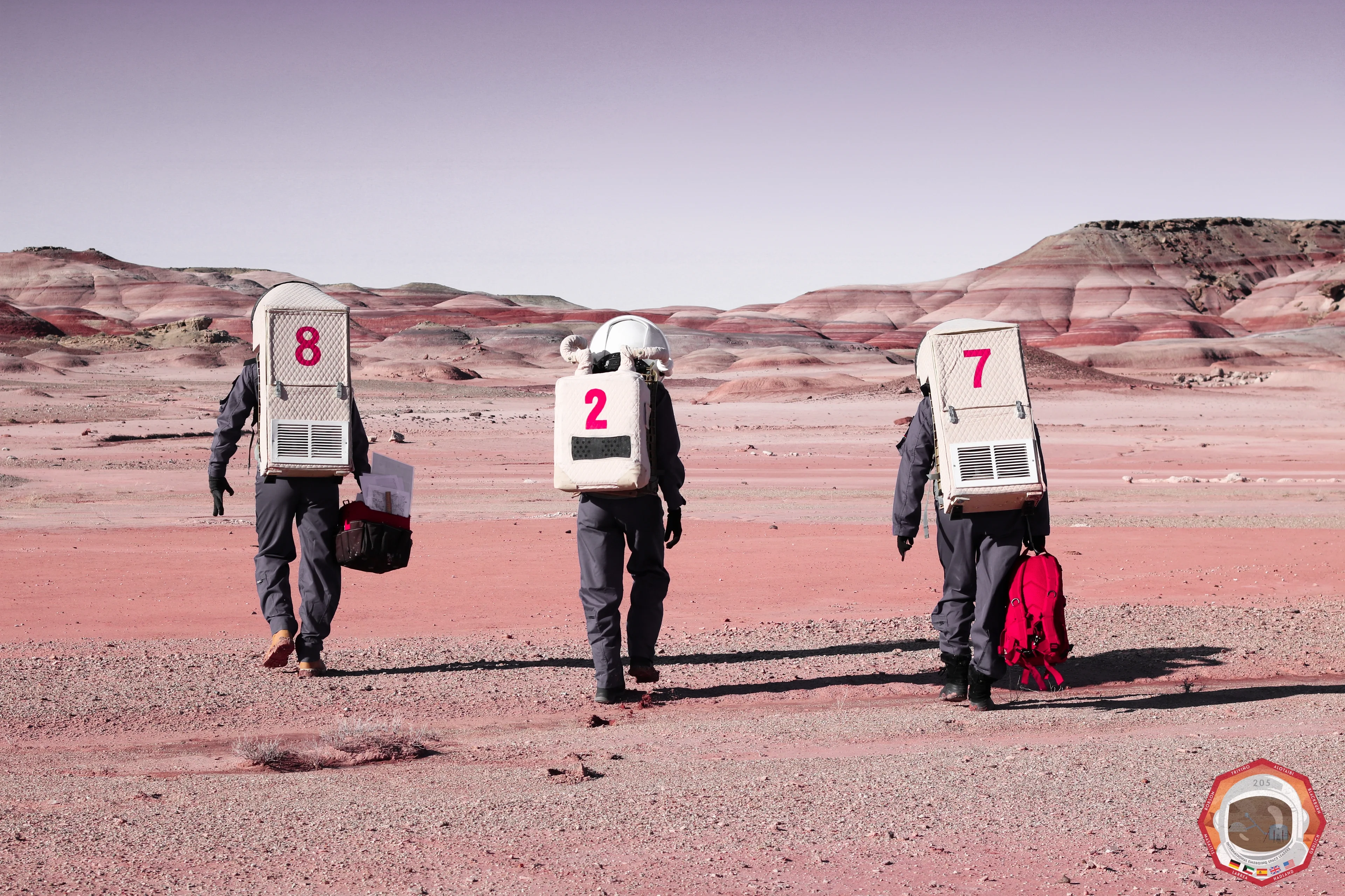 Getting ready for geological sample collection at MDRS 4250300N518300E-11-02-2019