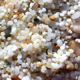 The beach of rice grains