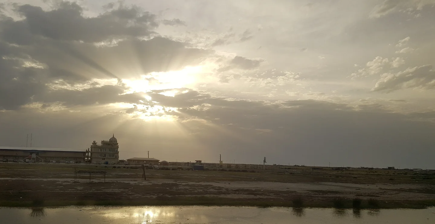 sunset. the sky of Gorgan city