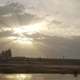 sunset. the sky of Gorgan city