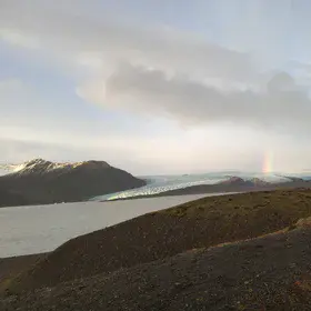 A suddenly rainbow in iceland!