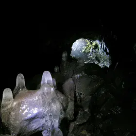 Surtshellir cave, Iceland.