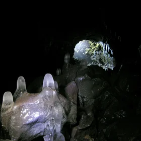 Surtshellir cave, Iceland.