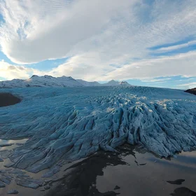 Retreating glacier in Iceland