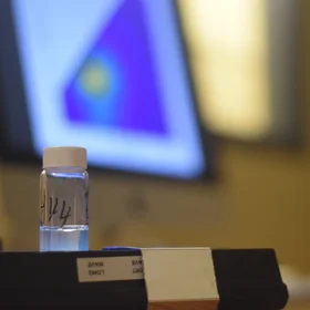 Dissolved organic matter under fluorescence