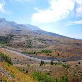 Foggy Mount St Helens