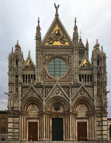 The facade of the Siena Cathedral - Tuscany