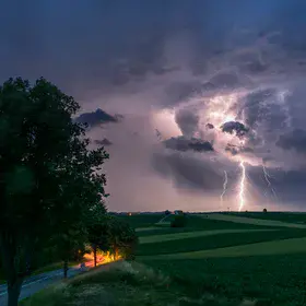 Watching a Storm from Behind