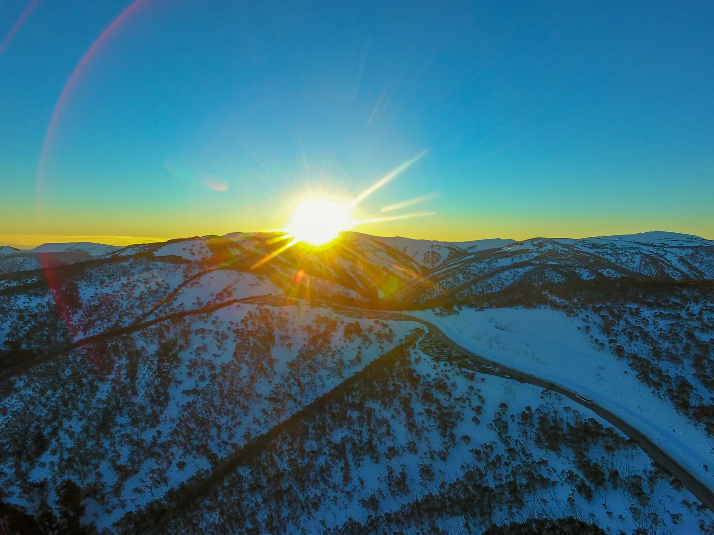 Sunset at Mount Hotham, Victoria