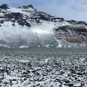 A Snow Day at Camp, Beacon Valley, Antarctica