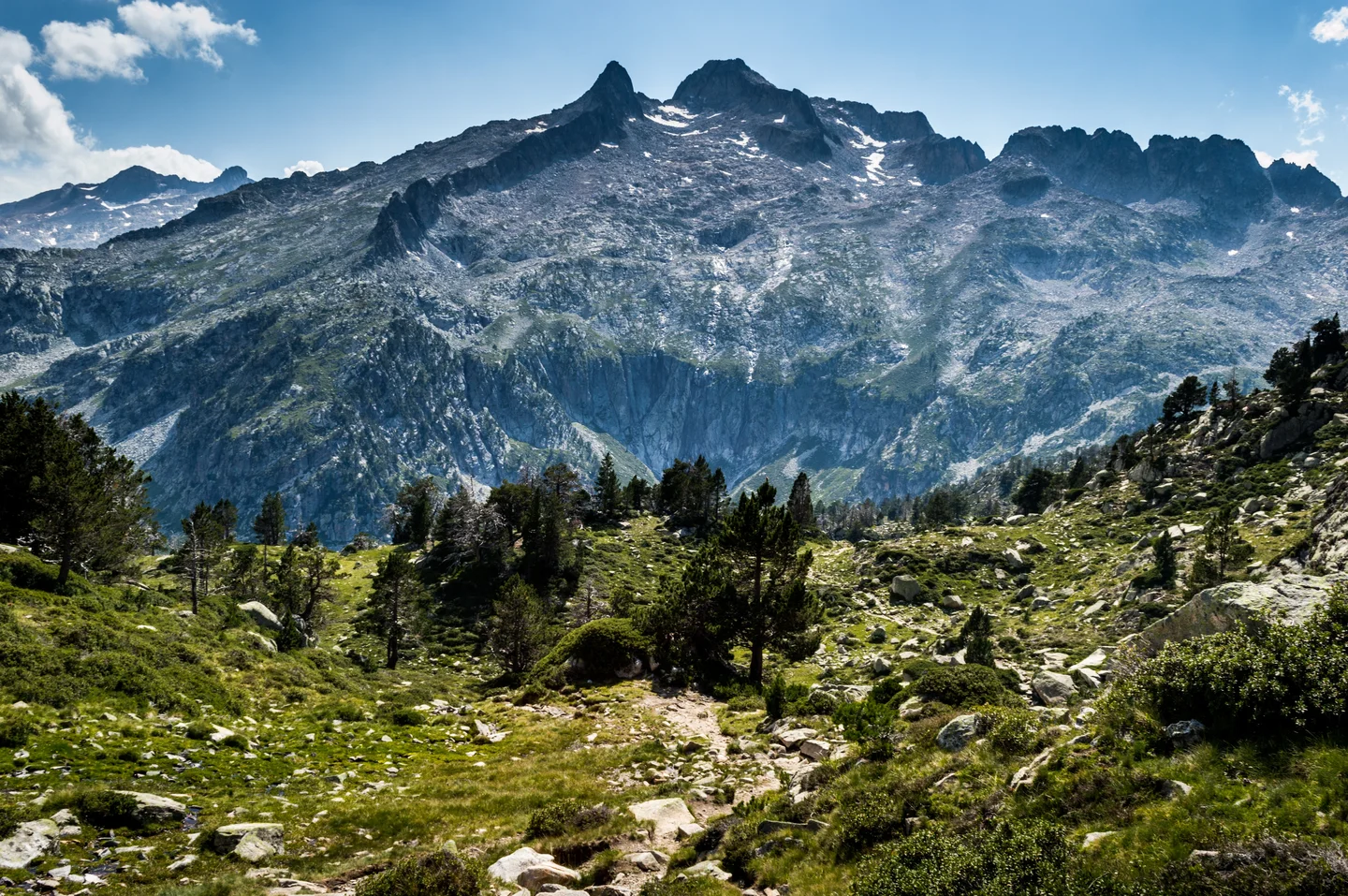 The ridges of the Neouvielle massif - Pyrenees - France