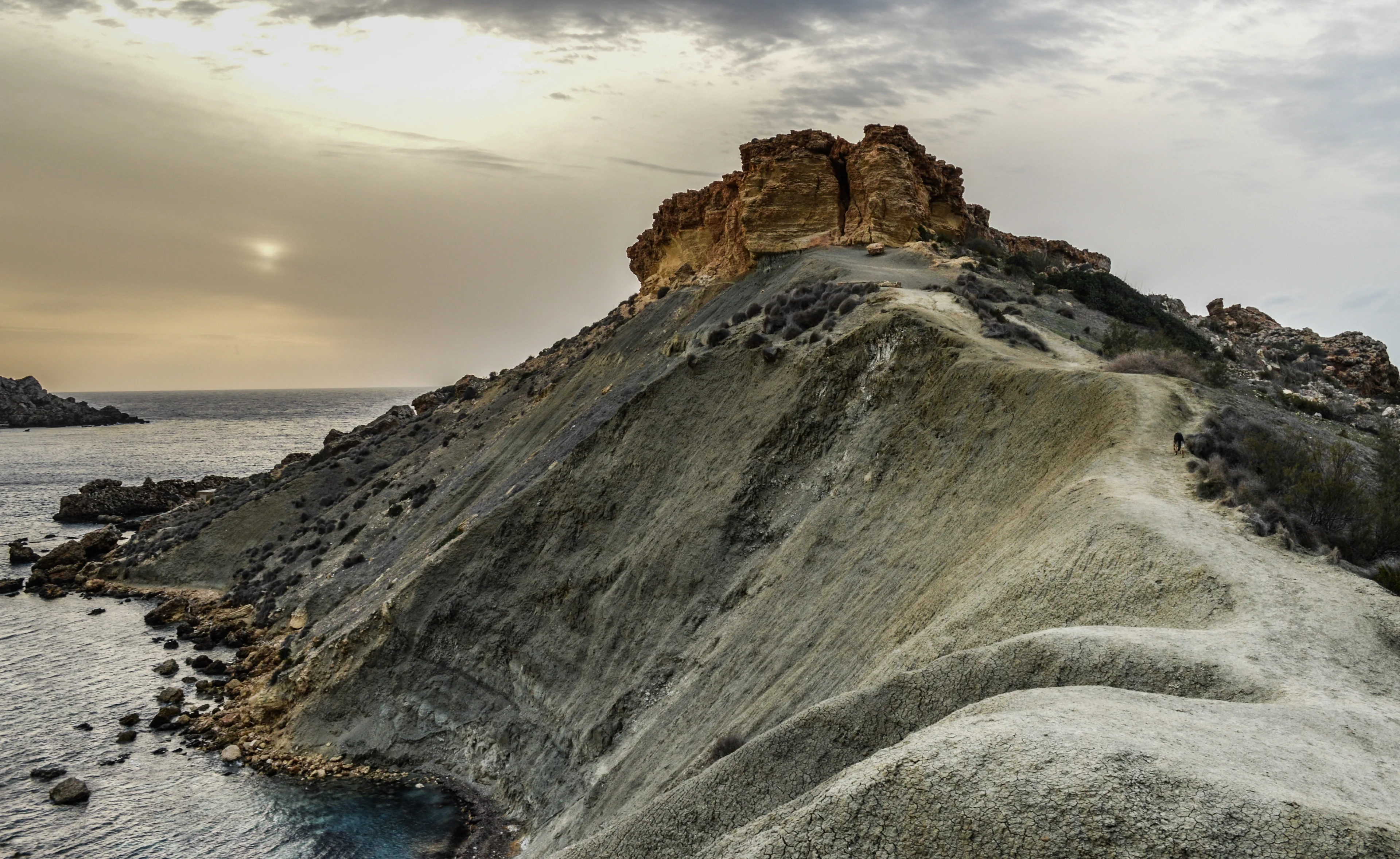 The blue clay of Malta's coast