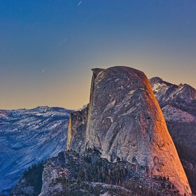 Sunset and Moonrise at Yosemite