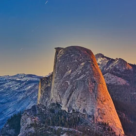 Sunset and Moonrise at Yosemite