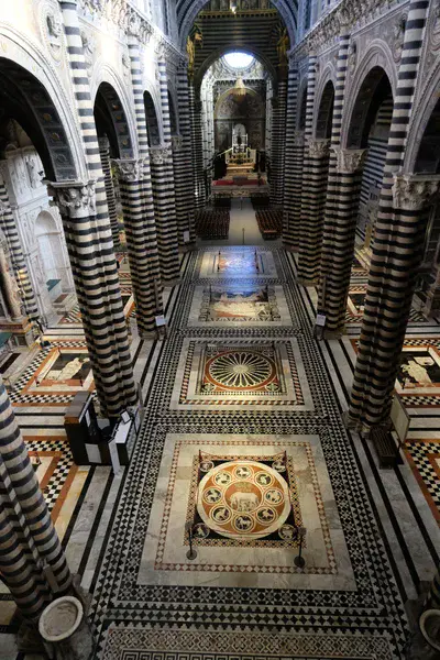 The marble floor of the Cathedral of Siena