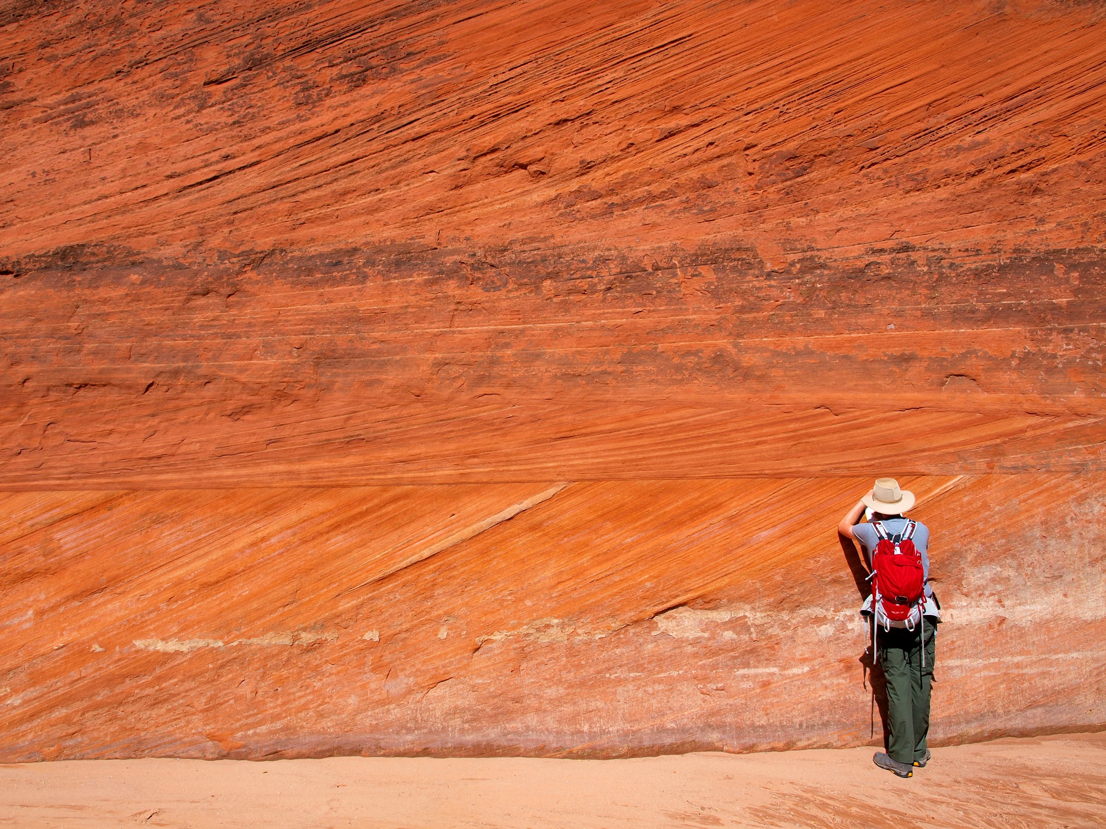 A geologist at field work