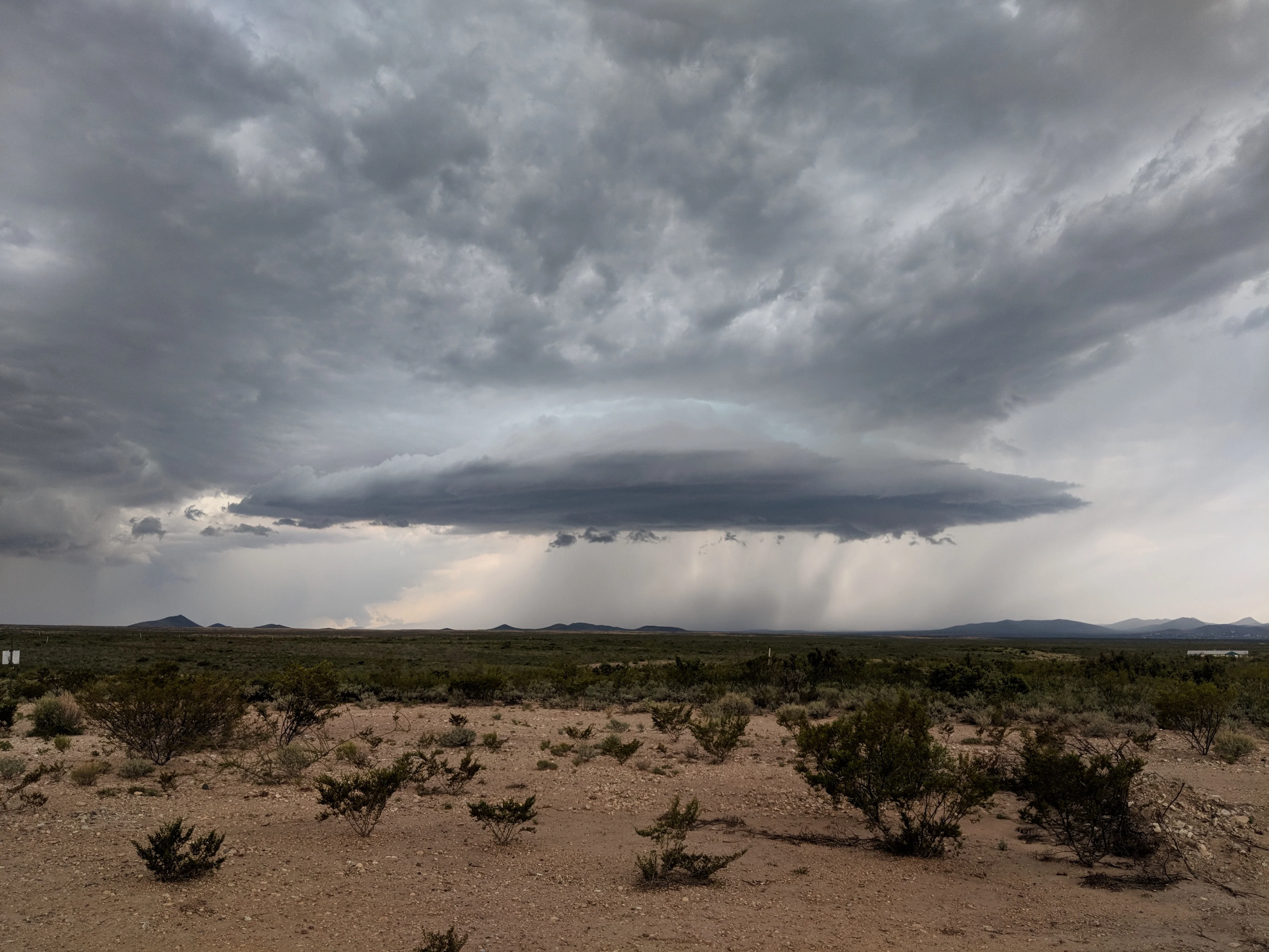 Monsoon storm over the Arizona desert.