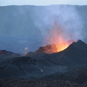 Sunrise at Piton de la Fournaise