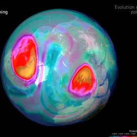 The sudden stratospheric warming on February 12, 2018