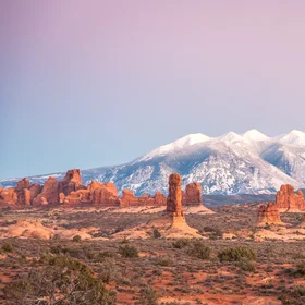 Contrasting Colors: Pinnacles & Mountains